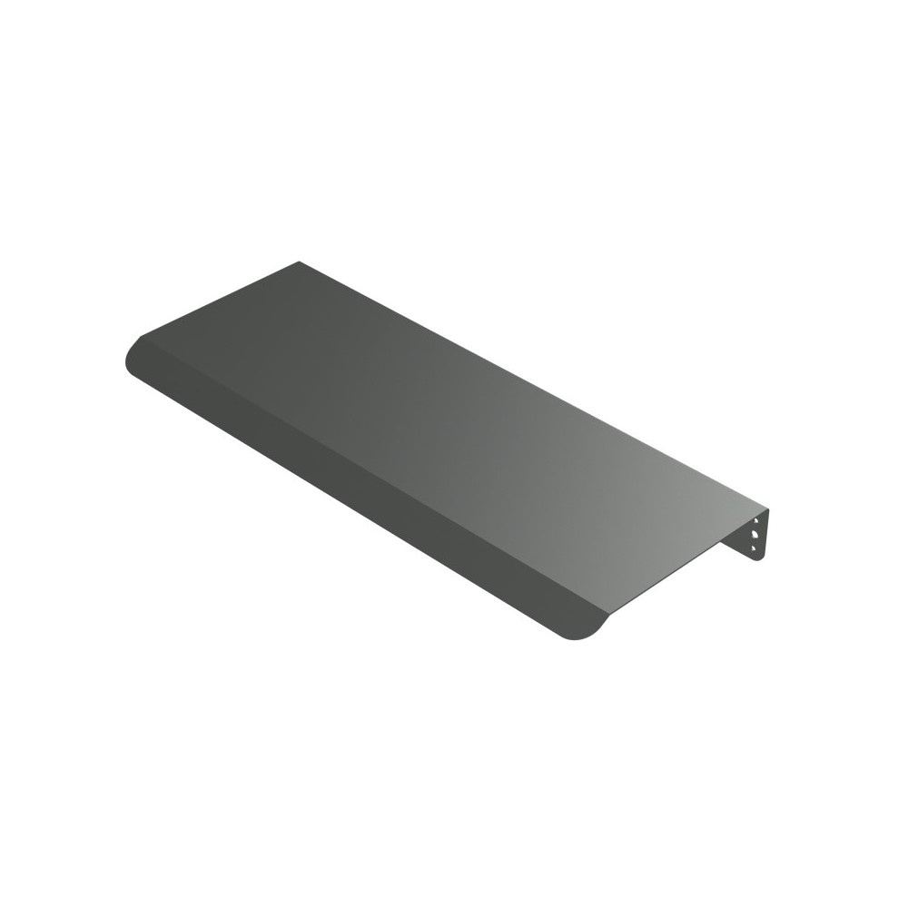 Rain gutter for hinge door