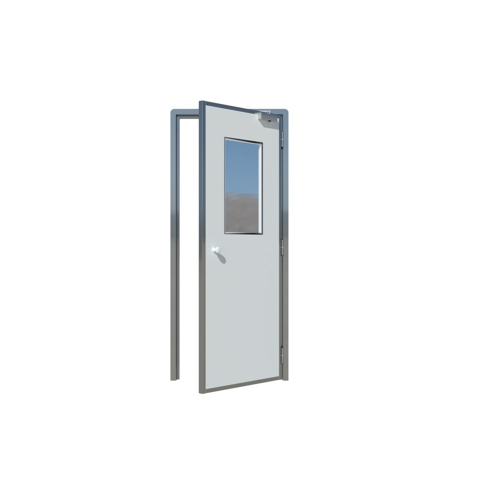 TSD1 single clear room door